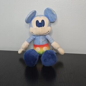 Disney Mickey Mouse 9 inch Plush Doll Toy Figure Rainbow Collection Pride
